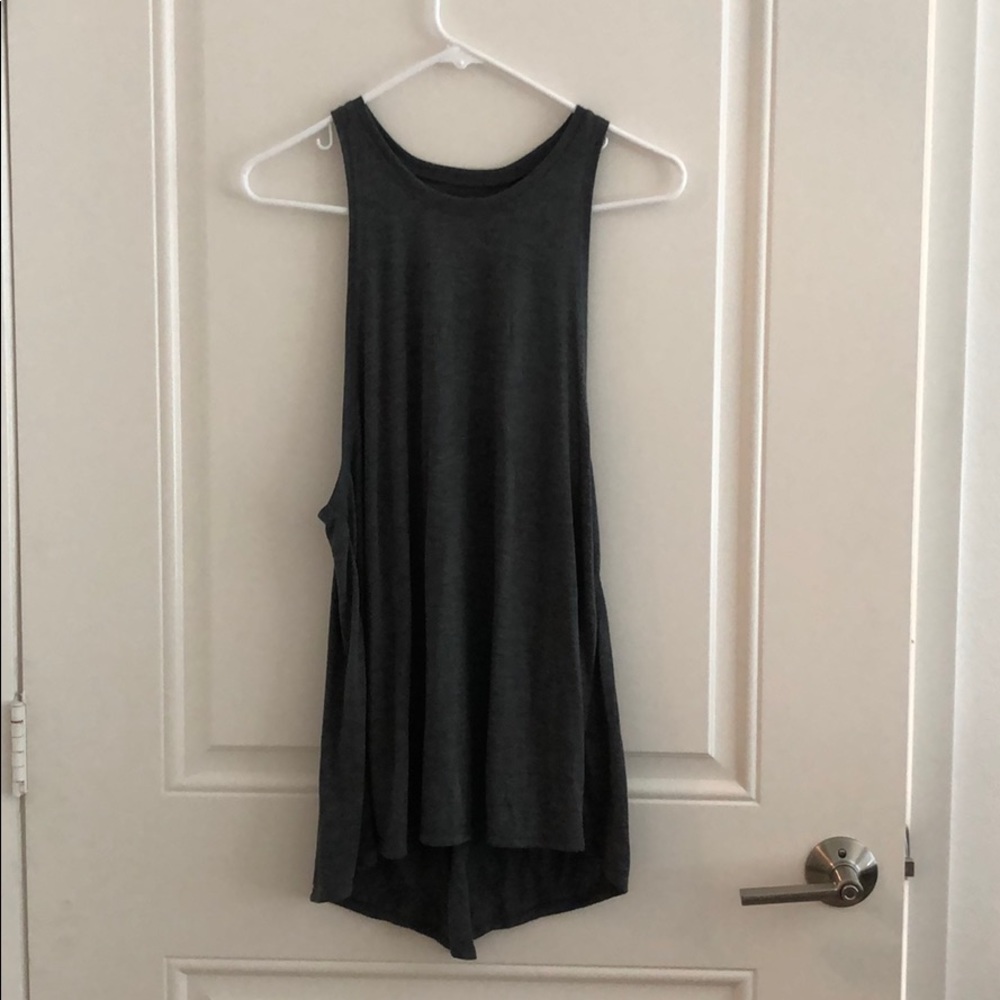 Long line split back tank